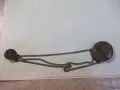 Брошка стара двойна с верижки, снимка 5