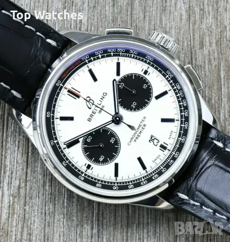 Breitling Premier Chronograph "Panda" 42mm Steel, снимка 3 - Мъжки - 56617193