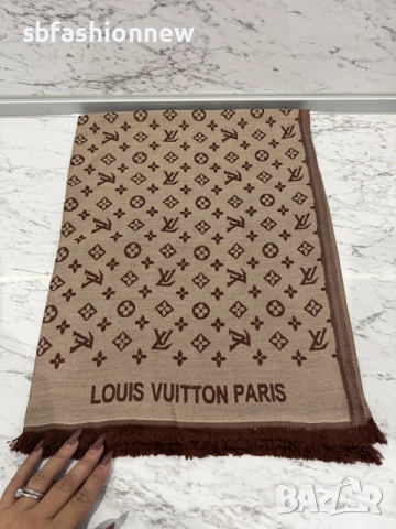 Louis Vuitton шал кашмир , снимка 4 - Шалове - 56559424