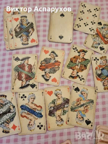 Оригинални карти рококо ГДР, снимка 4 - Карти за игра - 56644756