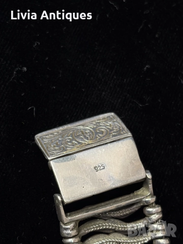 Сребърна гривна, проба 925, снимка 5 - Гривни - 56739597