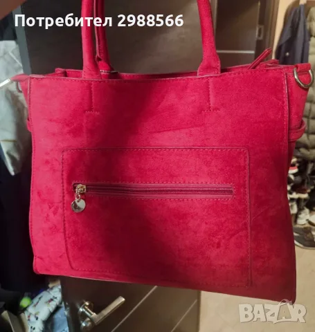 Нова чанта Лулу еко велур, снимка 2 - Чанти - 56563679