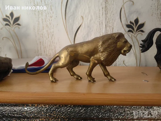 Голям лъв от бронз, снимка 4 - Статуетки - 56623403