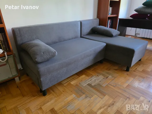 Диван ъглов с лежанка