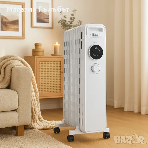 Маслен радиатор Midea NY2009-22M, снимка 2 - Радиатори - 56738558