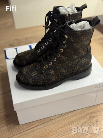Дамски кожени боти Guess, снимка 5 - Дамски боти - 56710727