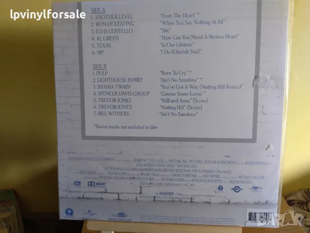 Notting Hill (Music From The Motion Picture) , снимка 2 - Грамофонни плочи - 56645330