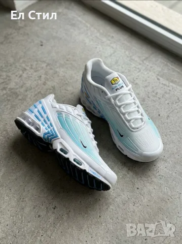 📌Nike Air Max TN 3 Plus Бяло и Тюркоаз
👉40 41 42 43 44 45 46 
💰Цена 102€ 
👉Еконт