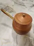 Ретро меден съд с дръжка и капак, снимка 5