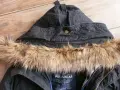 М Нова Мъжка Парка с Голяма Пухена Качулка Pull & Bear, снимка 4