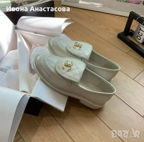 ЕЖЕДНЕВНИ ОБУВКИ ШАНЕЛ, снимка 3 - Дамски ежедневни обувки - 56603761