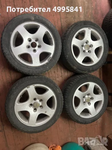 Продавам 4 джанти със зимни гуми за Ауди. 205/55 R16