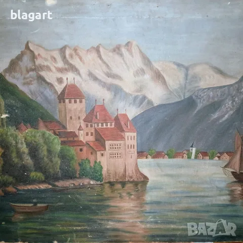 Стара картина -1927г., снимка 2 - Антикварни и старинни предмети - 56718789