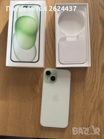 Бартер iPhone 15 128gb green 87%