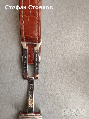 Оригинална кожена каишка за Breitling , снимка 3 - Каишки за часовници - 56616331