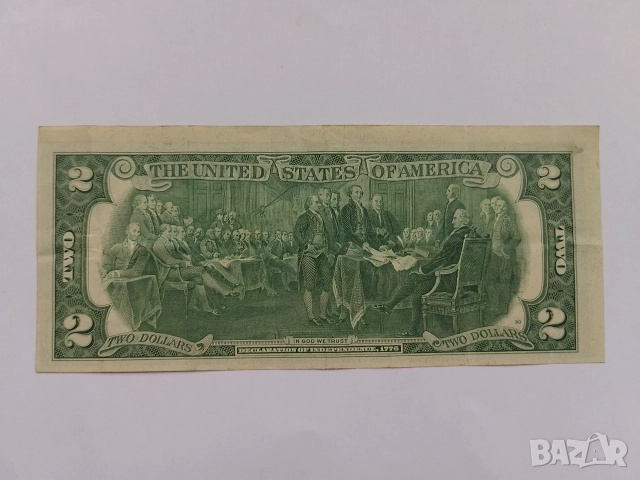 2 долара 1976 САЩ, снимка 2 - Нумизматика и бонистика - 51481029