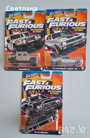 Hot wheels Fast and furious 