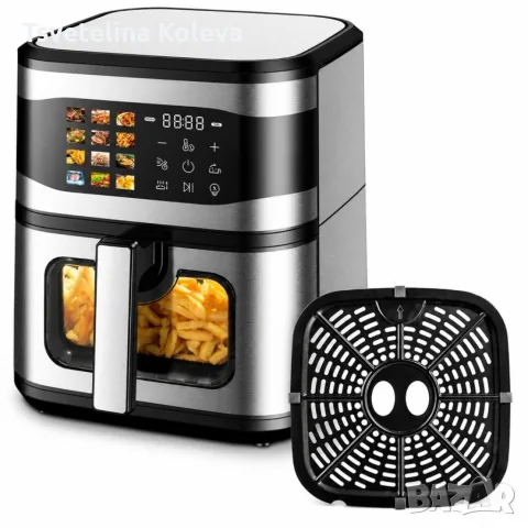 Фритюрник с горещ въздух 8L, 1700W с 12 програми, снимка 6 - Фритюрници - 56562264