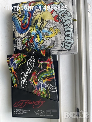 Ed Hardy Оригинален Портофел