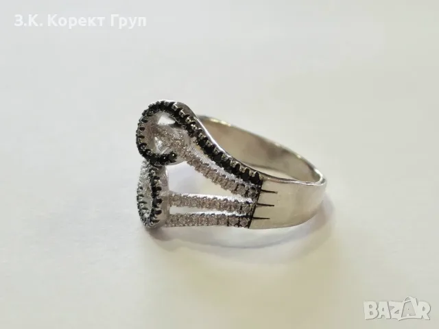 Сребърен пръстен 925 / 4,60 гр., снимка 2 - Пръстени - 56593161