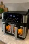 Фритюрник с горещ въздух 8L (2×4L), 2000W, 12 програми, снимка 2