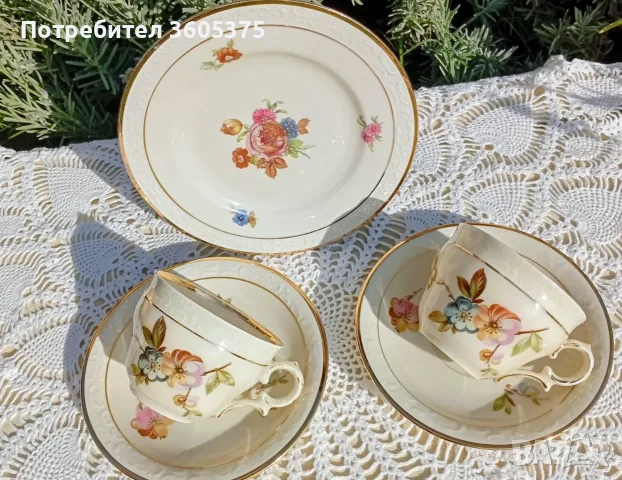 Двойни сетове за кафе на датската  фабрика Københavns Porcellains Male