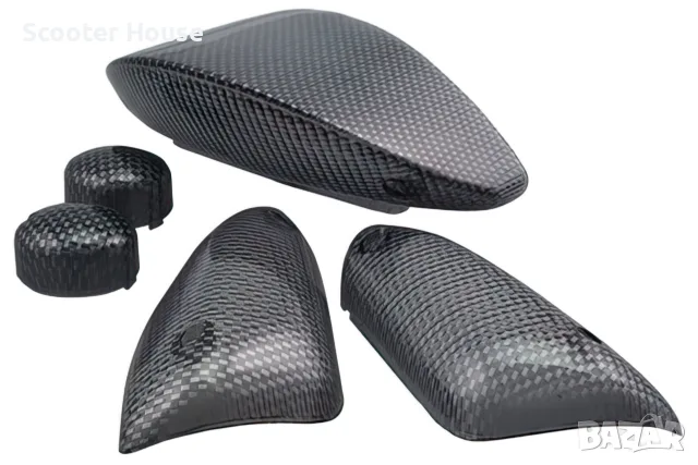 Стъкла мигачи и стоп STR8 Aerox Nitro след 1999 carbon STR-620.01/CA — нови