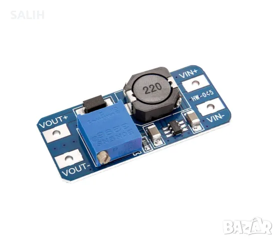 KEBEIS Регулатор на напрежение 2V-24V до 28V (волтаж) MT3608 DC-DC Повишаващ модул 2A Step Up
