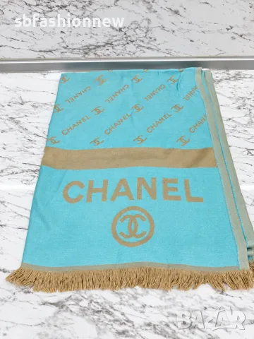 Chanel шал кашмир, снимка 2 - Шалове - 56559499