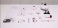 Модерен бял таванен вентилатор с LED осветление, снимка 2