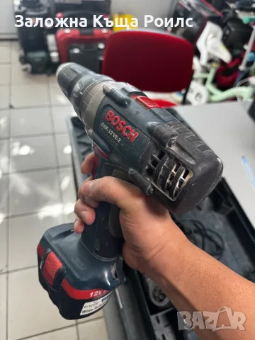 Bosch GSR 12 VE-2 Professional – акумулаторен винтоверт 12V, 2 батерии, зарядно и куфар