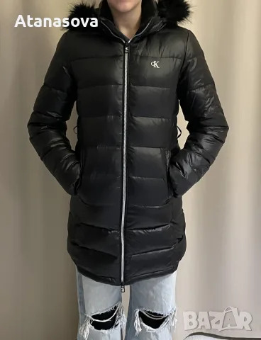 Пухено яке Calvin Klein Jeans / Размер 14 (XS/S) / Естествен гъши пух
