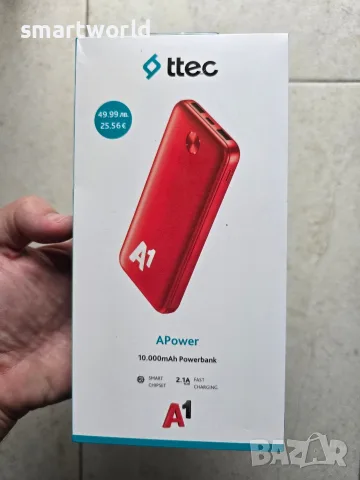Външна батерия ttec APower 10.000mAh – Чисто нова / Запечатана