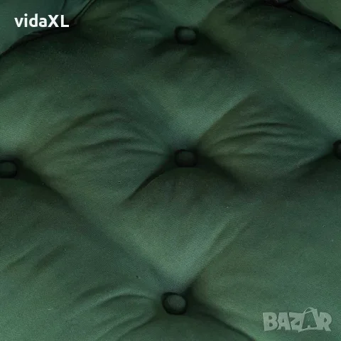 vidaXL Модулен диван зелен 70x70x36 плат, снимка 8 - Дивани и мека мебел - 56147526