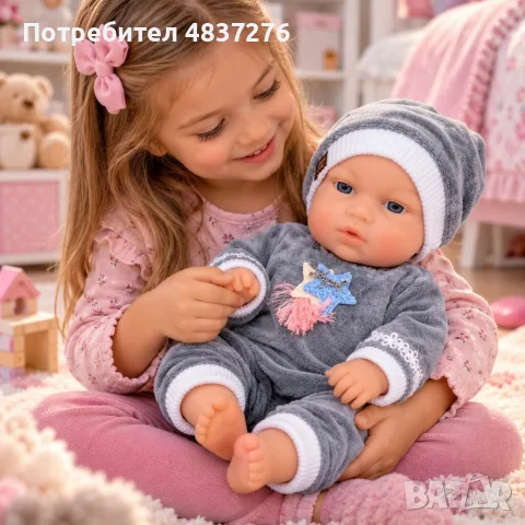 Реалистична бебешка кукла 30 см, снимка 5 - Кукли - 56593858
