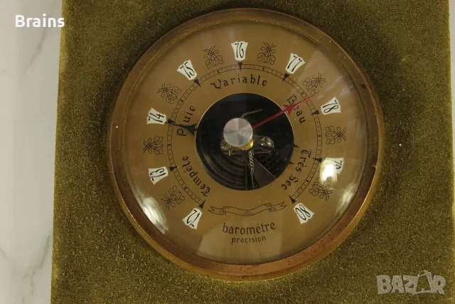Стар Немски Барометър Термометър PRECISION 1960's, снимка 3 - Антикварни и старинни предмети - 56599758