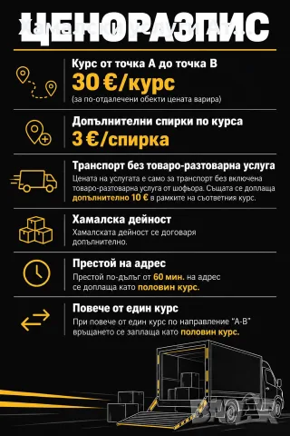 Транспорт с падащ борд - 35€ , снимка 12 - Транспортни услуги - 56681864