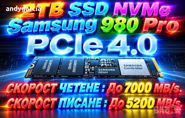  2048GB 2TB OEM Samsung 980 Pro PM9A1 NVMe SSD М2 2280, Read-Write up to 7000-5200 MB/s. disk диск 