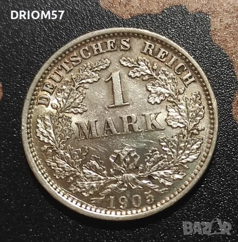 Монета Германия 1 марка "Е" [1905]