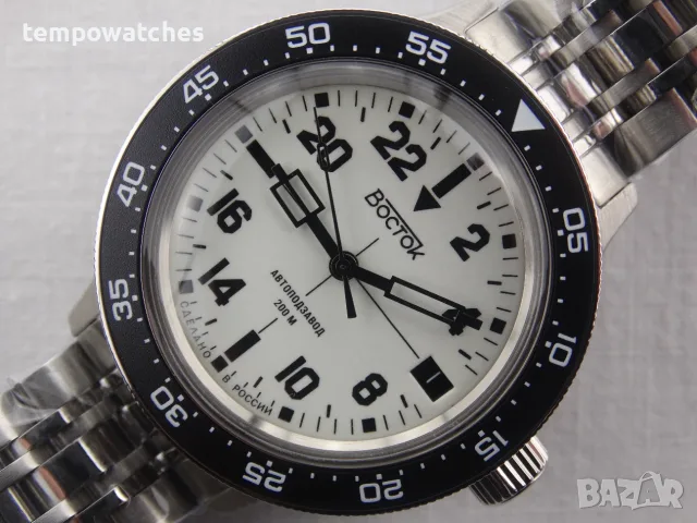 ВОСТОК АМФИБИЯ АВТОМАТИЧЕН-24 часа-FULL LUME ref: 72014Б , снимка 6 - Мъжки - 42691792