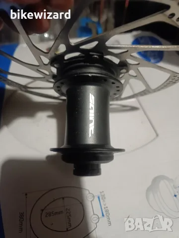 Предна главина Shimano HB-M800 + диск  203 мм. , снимка 2 - Части за велосипеди - 56714972
