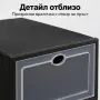 Маса Muhler D60xH74cm, сгъваема, стъклен плот, снимка 4