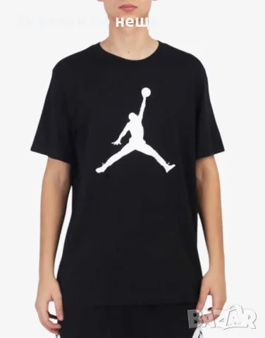 NIKE x Jordan Jumpman Tee Black/White Мъжка Черна Тениска Код P3135