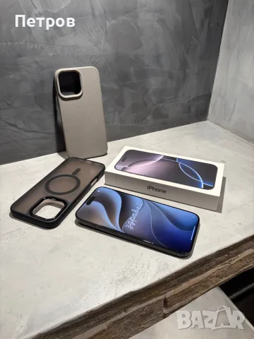 КАТО НОВ Iphone 16 Pro Max  Black + подаръци, снимка 10 - Apple iPhone - 56622382