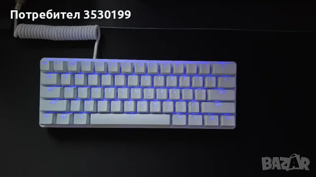 клавиатура Razer Huntsman Mini 60%  Optical red, Mercury /+ подарък/