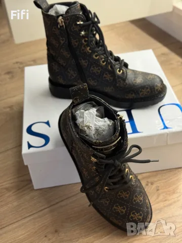 Дамски кожени боти Guess, снимка 6 - Дамски боти - 56710727