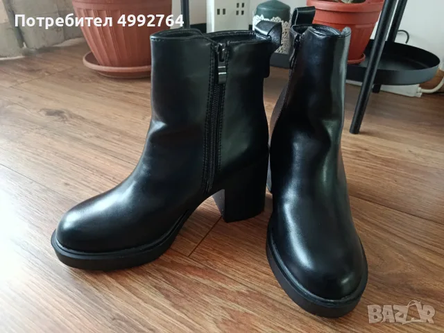 Дамски боти кожа, снимка 2 - Дамски боти - 56700224