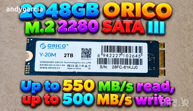  2048GB 2TB ORICO Y-20M M.2 B+M Key SATA III 6 Gb/s SSD диск лаптоп настолен компютър disk laptop pc