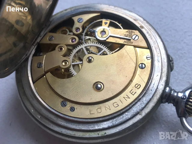 стар джобен часовник "LONGINES", снимка 10 - Антикварни и старинни предмети - 50407571