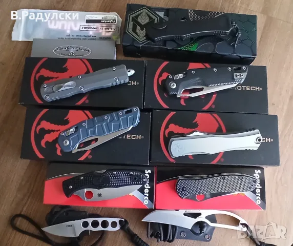 Microtech, Spyderco, Real Steel, Heretic Knives..., снимка 15 - Ножове - 56372557